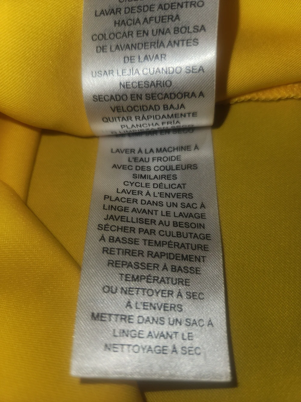 Bright Yellow Button-Front Draped Blouse